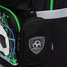 RAn-589-3 Рюкзак школьный с чехлом для мелочей - Grizzly фото 9