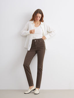 Slim Mom Kad?n Jean Pantolon