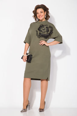 Платье Liliana 1464 хаки