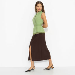 Комплект с юбкой женственный, Игра контраста (2 в 1) - Charutti фото 8