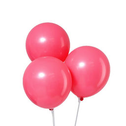 Шар латексный 12" «Макарун», набор 12 шт., цвет красный