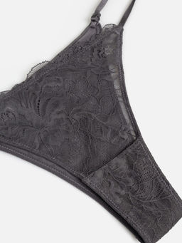 Infinity / Трусы стринги-бразилиано жен. Richi серый - Infinity Lingerie фото 2