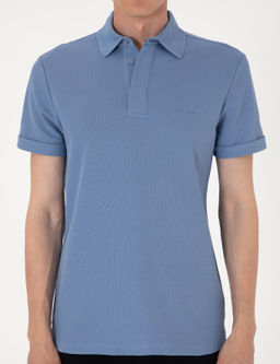 Mavi Slim Fit %100 Pamuk K_vr_lmaz Amerikan Pike Polo Yaka Basic Ti__rt - Pierre cardin фото 13