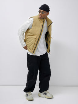 Жилет мужской утепленный спортивный бежевого цвета 15322B - Mtforce фото 12