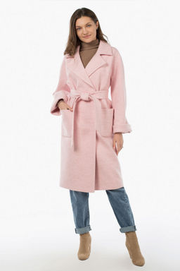 Пальто женское демисезонное (пояс) - El podio фото 8