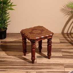 Столик кофейный, 38×38×38 см, дерево шишам