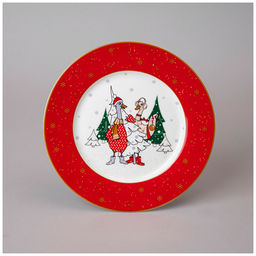 Тарелка закусочная "Family christmas" 20 см 425-206 #НовыйГод /АРТИ-М/