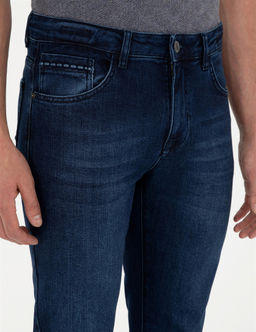 Koyu Lacivert Slim Fit Jean Pantolon - Pierre cardin фото 5