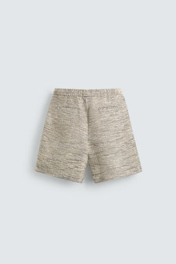 TEXTURED CONTRAST BERMUDA SHORTS - Zara фото 7
