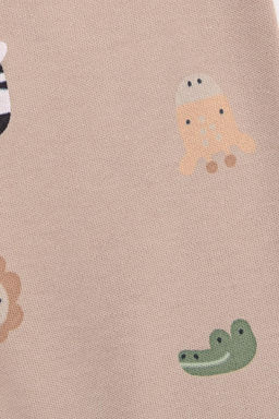 Crockid _ К 400220/темно-бежевый,зоопарк ползунки яс  фото 2