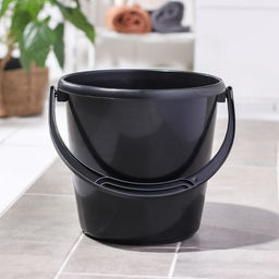 Ведро хозяйственное СибПолимер, 8 л, пластик, чёрное