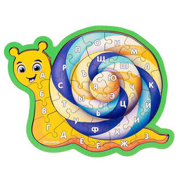 Пазл с алфавитом Улитка