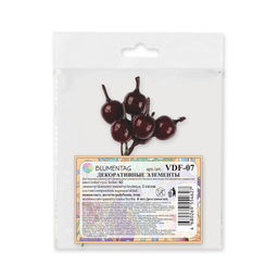 Blumentag VDF-07 Декоративные элементы 6 х 6 шт. d 2 см 01 яблоко желтое  фото 5