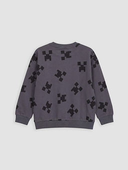 Minecraft Bask?l? Erkek ?ocuk Sweatshirt