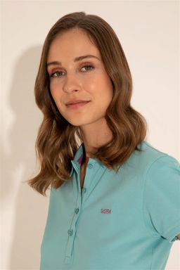 Женская мятная базовая футболка - U.s. polo assn фото 10