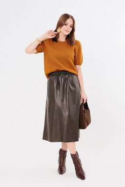 NOBBY Юбка Ю31-500/16 (экокожа с мраморным эффектом)  фото 2