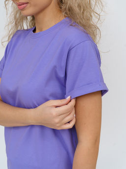 Футболка Хлопок 95%, лайкра 5% Классика аква - Ивассорти фото 89