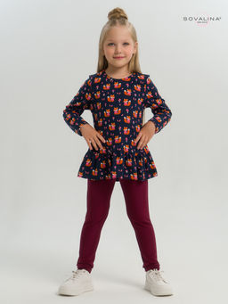 Костюм Алиса лисята на синем-марсала - Sovalina фото 28