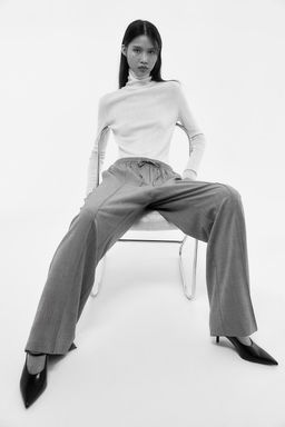 Pantalon sastre con cordon de ajuste