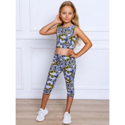 Комплект лосины 3/4 кулирка лайкра 7610104602 - Youlala фото 4