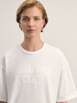 Футболка из хлопка с аппликацией / Zarina  фото 8