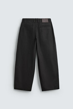 PANTAL?N WIDE  FIT PLIEGUES / Marr?n - Zara фото 8