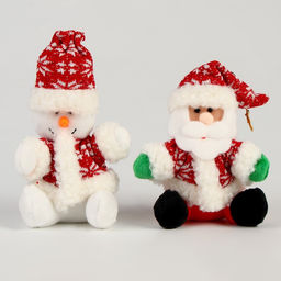 Мягкая игрушка Новый год на подвесе, виды МИКС - Simaland фото 4