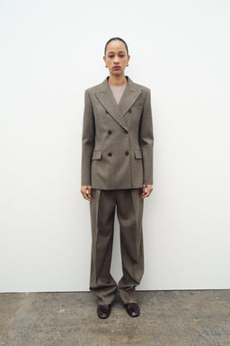 ZW COLLECTION WOOL BLEND FITTED BLAZER
