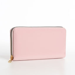 Кошелёк женский, четрые отделения, на молнии, розовый