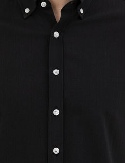 Siyah Slim Fit Uzun Kollu G_mlek