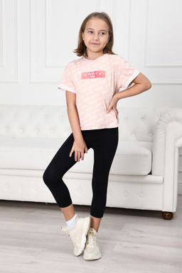 Легинсы подростковые из кулирки с лайкрой черный