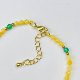 Браслет из Кварца и Агата тон. 17 см +