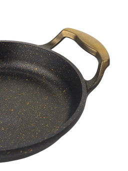 Омлетница без крышки 18х3,5 см (0,6 л) с АПП, цвет: черный/золотой, арт. 2050-BK/GD-18. - D.L.K. фото 6