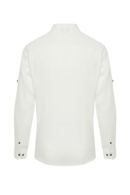 Ekru Hakim Yakal? Slim Fit Gomlek TMNSS24GO00050