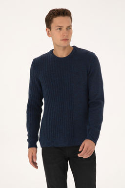 Erkek Comfort Fit Bisiklet Yaka Lacivert Kazak - U.s. polo assn фото 3