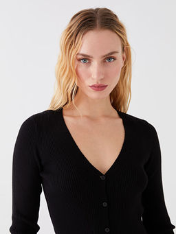 V Yaka Kad?n Triko H?rka