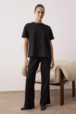 Yesil Bel Baglama Detayl? Waffle Orme Pijama Tak?m? THMAW26PT00050 - Trendyolmilla фото 9