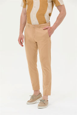 Мужские холщовые брюки цвета верблюжьей шерсти - U.s. polo assn фото 9