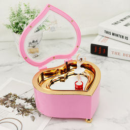 Шкатулка музыкальная Сердце с балериной / YL2046-2 /уп 72/белая - Галеонтрейд фото 2