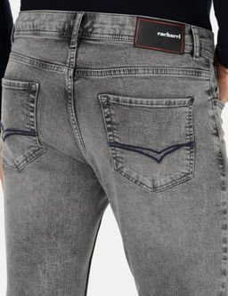 Синие джинсовые брюки зауженного кроя Real - Cacharel фото 7