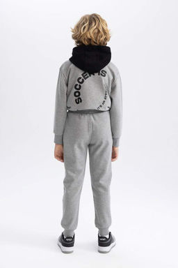 Толстые спортивные штаны для мальчиков с эластичными карманами на шнуровке на талии - Defacto фото 10