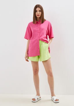 Короткие шорты из комбинированной ткани - Incity фото 9