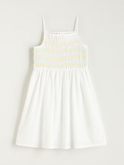 Kare Yaka K?z ?ocuk Elbise