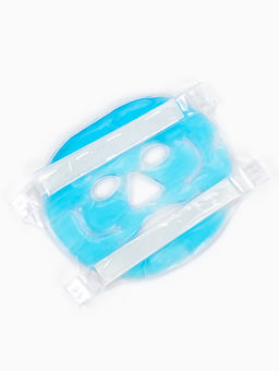 Маска для лица гидрогелевая, охлаждающая/согревающая, 22.5?19.5 см, синяя