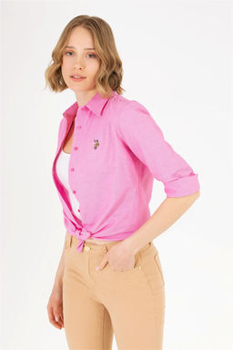 Рубашка женская розовая Uzunkol Basic - U.s. polo assn фото 8