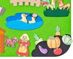 Дидактический коврик-игралка в дорогу Деревенский дворик - Smiledecor фото 4
