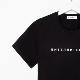 Футболка женская KAFTAN «Интеллигенция», чёрная, размер 40-42