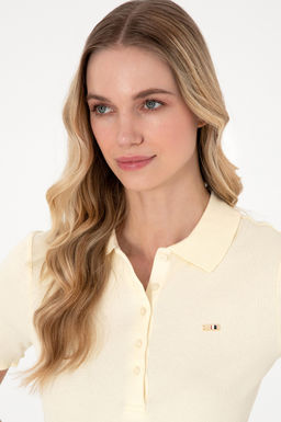 Футболка U.S. Polo Assn кремовая из хлопка