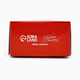 Цена за 5 шт. Коробка новогодняя складная с окном «Дедушка Мороз», 6×12×3.5 см