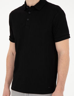 Siyah Slim Fit Ti__rt